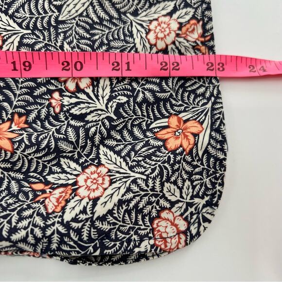 Ann Mashburn floral puff sleeve poplin blouse top sz S - Picture 3 of 6